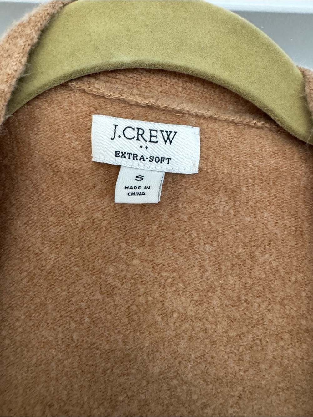J. Crew Women's Camel V-Neck Button Cardigan Sweater Extra Soft - Picture 3 of 5